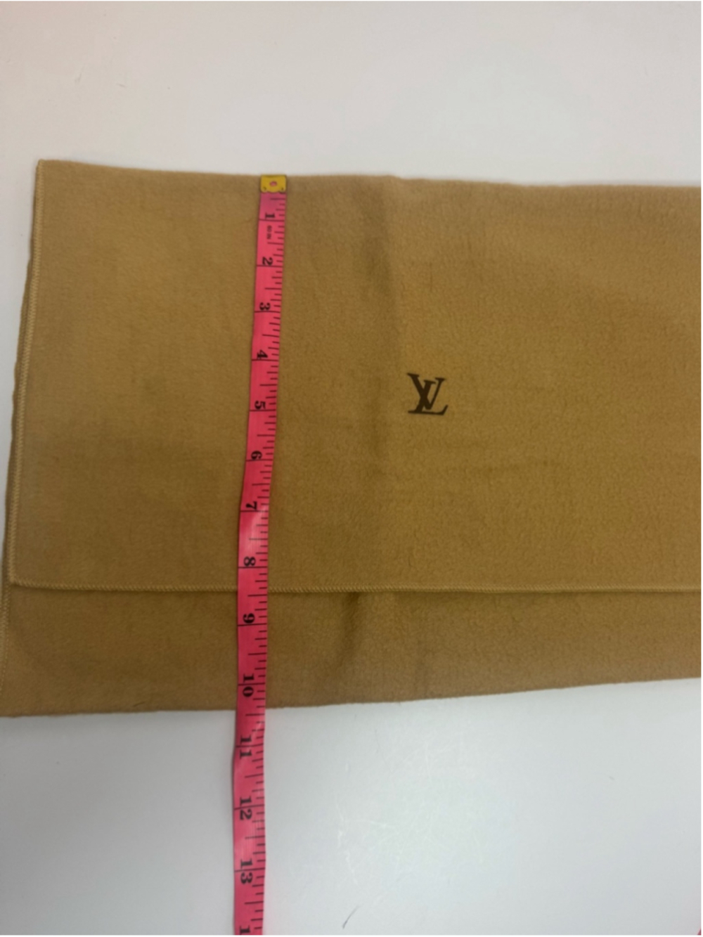 #376 Louis Vuitton Tan Fold-Over Dust Bag with LV Monogram - Picture 7 of 7
